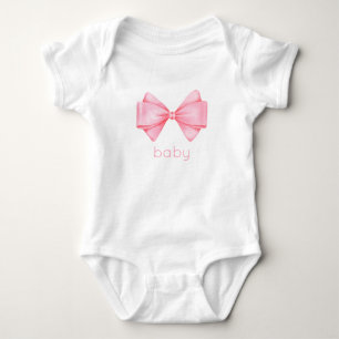Rosa Bow Baby Strampler