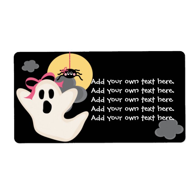 Rosa Bow Ghost Spider Labels (Vorne)
