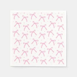 Rosa Bows Geburtstagsdusche Hochzeit Serviette