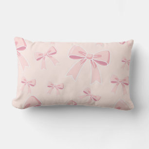 Rosa Bows Niedlich Coquette Hütte Chic Lendenkissen