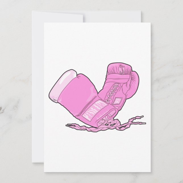 Rosa Boxhandschuhe (Vorderseite)