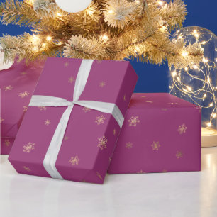 Rosa Boysenberge Weihnachten Geschenkpapier