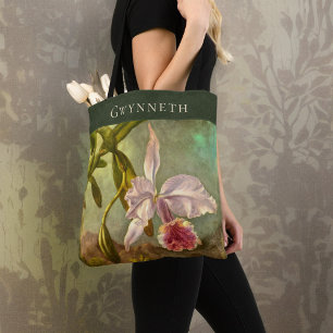 Rosa brasilianische Cattelya-Orchidee mit Namensmo