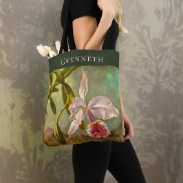 Rosa Brasilianische Kattelya Orchid mit Name Monog