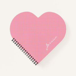 Rosa Braun Beige Geometrisch Personalisiert Notizbuch