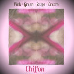 Rosa Braun Taupe Grüne Gefärbte Krawatte Schal<br><div class="desc">Das Aussehen der gefärbte Krawatte in einer Medaille aus rosa,  braun,  taupe,  grün und cremig weiß ist auf diesem schicken Chiffonschal wunderschön vermischt. Dieses Bild ist eine Originalfotografie von JLW_FOTOGRAFIE</div>