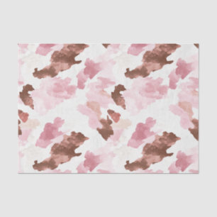 Rosa braune Cowgirl-Kuh-Druck-Tier-Hochzeitsshower Seidenpapier