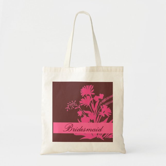 Rosa braune Motive Brautjacke Tragetasche (Vorne)