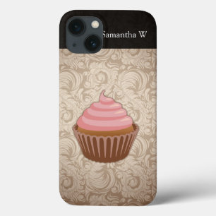 Rosa/Brauner Cupcake Case-Mate iPhone Hülle