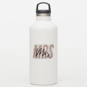 Rosa Braut zu sein Frau Vinyl Cut Drink Flasche Aufkleber