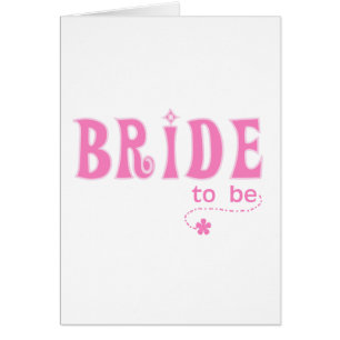 Rosa Braut zum zu sein