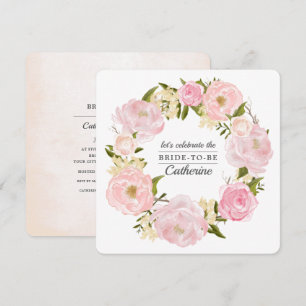Rosa-Brautparty Einladung