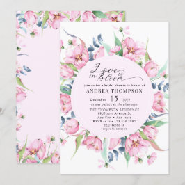 Rosa Brautparty Einladung