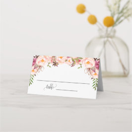 Rosa Brautparty für Hochzeiten Platzkarte