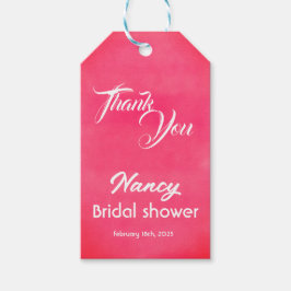 Rosa Brautparty Geschenkanhänger