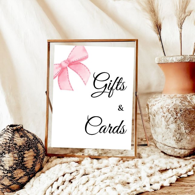 Rosa Brautparty Geschenke und Karten Poster (Von Creator hochgeladen)