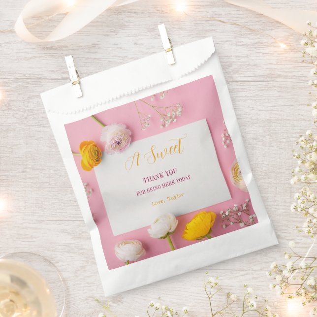 Rosa Brautparty Geschenktütchen (Ausgeschnitten)