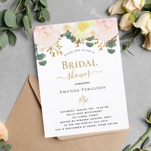 Rosa Brautparty Postkarte