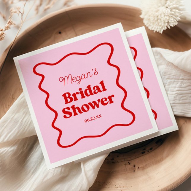 Rosa Brautparty Serviette (Von Creator hochgeladen)