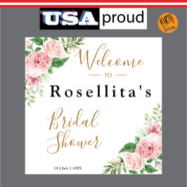 Rosa Brautparty Wandteppich