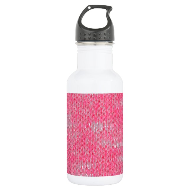 Rosa brennen Muster-FriedensLiebe-Schicksals-Kunst Trinkflasche (Vorderseite)