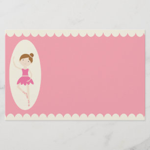 Rosa Briefpapier der Ballerina-1