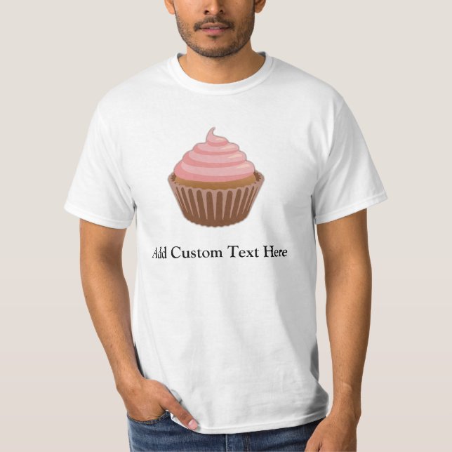Rosa/Brown-kleiner Kuchen T-Shirt (Vorderseite)