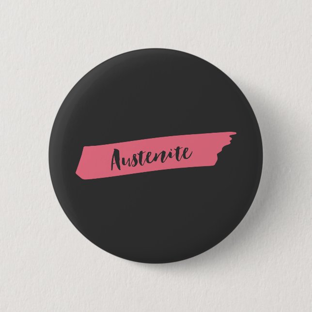 Rosa Brush Austenit Button (Vorderseite)