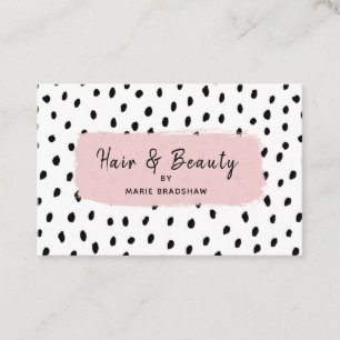 Rosa Brushstroke-u. Visitenkarte