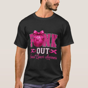 Rosa Brustkrebs-Bewusstsein Coquette-Schleife und T-Shirt