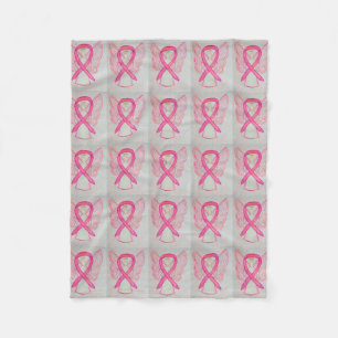Rosa Brustkrebs-Bewusstsein Ribbon Fleece Blanket