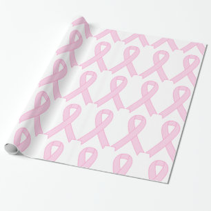 Rosa Brustkrebs-Bewusstseinsband Geschenkpapier