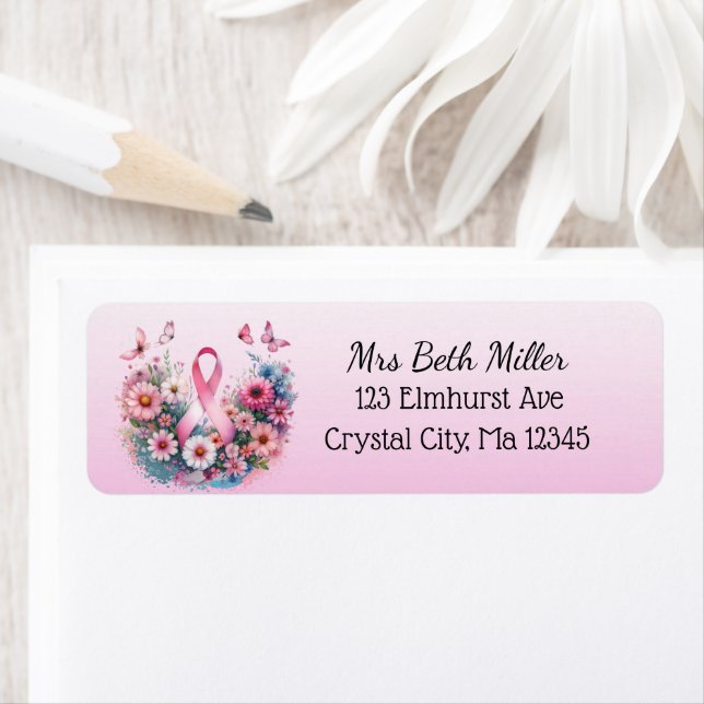 Rosa Brustkrebs-Rücksendesiegel (Insitu)