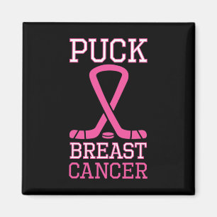 Rosa Brustkrebs Schleife Eishockeykrebstag Magnet