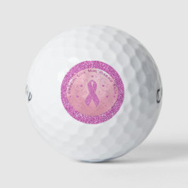 Rosa Brustkrebs Schleife Golf Balls Golfball