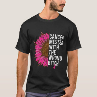 Rosa Brustkrebs Schleife mit Unrecht T-Shirt