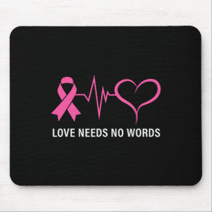 Rosa Brustkrebs Schleife Mousepad