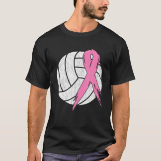 Rosa Brustkrebs Schleife Volleyball Awareness Cos T-Shirt