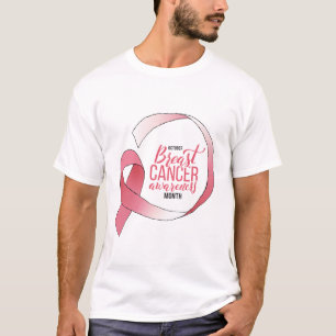 Rosa Brustkrebs-Schleife Zeichnend BCA Monat T-Shirt