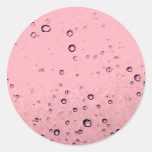 Rosa Bubble-Aufkleber Runder Aufkleber