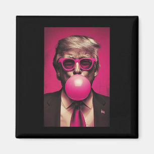 Rosa Bubblegum Graphic Magnet