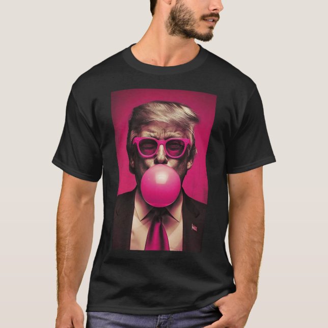Rosa Bubblegum Graphic T-Shirt (Vorderseite)