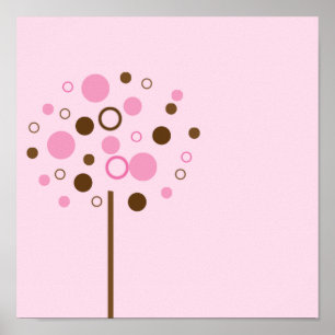 Rosa Bubblegum Tree Poster