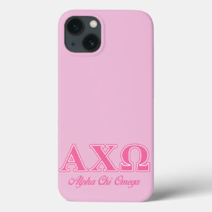 Rosa Buchstaben Alphi Chi-Omegas Case-Mate iPhone Hülle