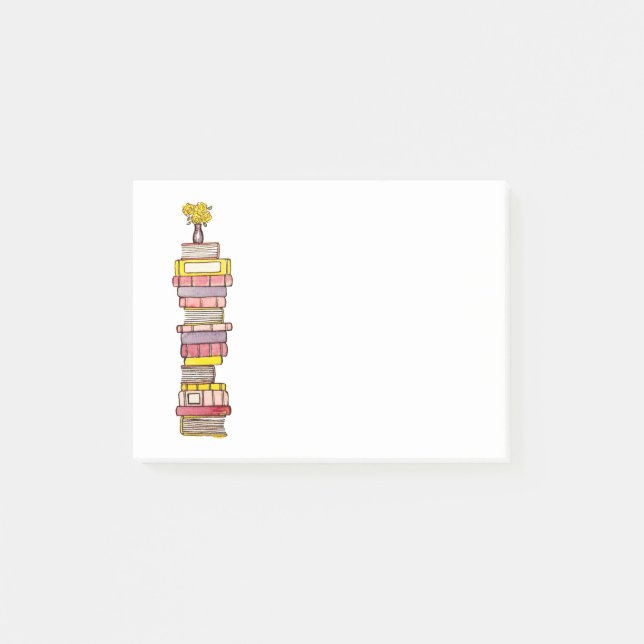 Rosa bucht klebrige Anmerkungen Post-it Klebezettel (Vorderseite)