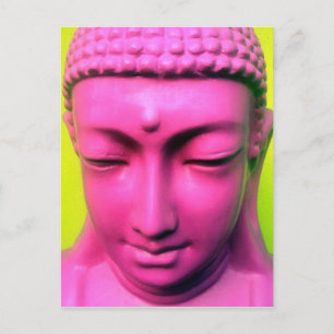 Rosa Buddha Postkarte