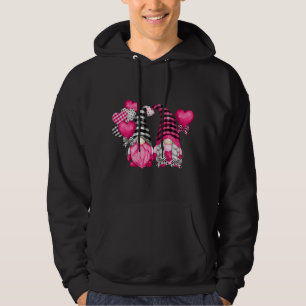 Rosa Buffalo Karierte und herzliche Ballons - Vale Hoodie