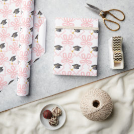 Rosa Bug Coquette Abschluss Geschenkpapier