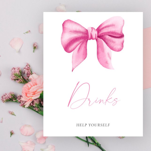 Rosa Bugbaby Dusche - Drinks Poster (Von Creator hochgeladen)