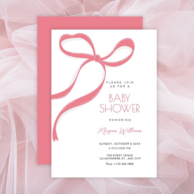 Rosa Bugbaby Dusche Einladung (Von Creator hochgeladen)